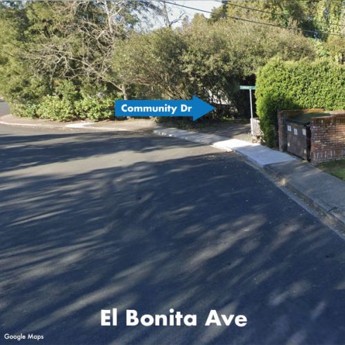 El Bonita Ave and Community Drive